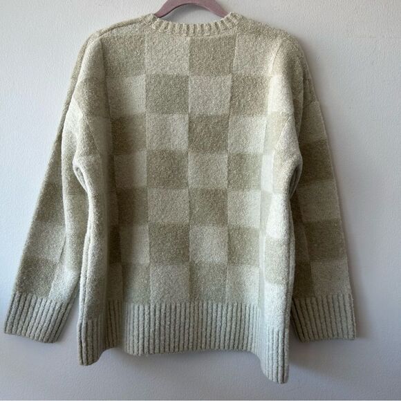 NWOT FIBFLX Conscious Fashion Textured Printed Knit Sweater - Picture 6 of 13